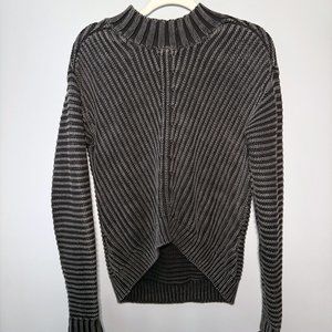 Lucky Brand Women's XS Knitted Black Smock Sweater